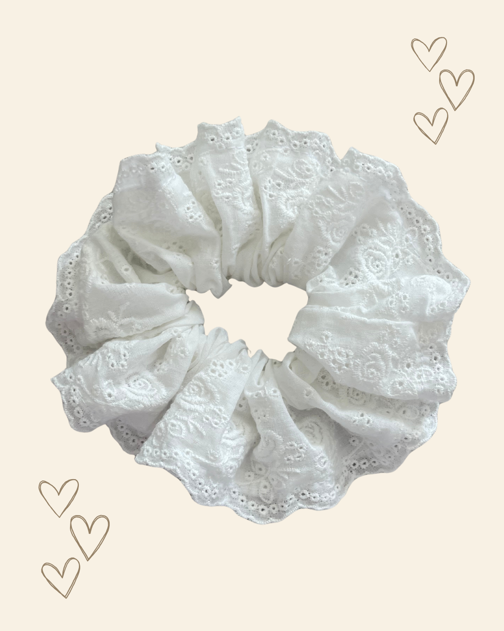 Scrunchie - Angel White