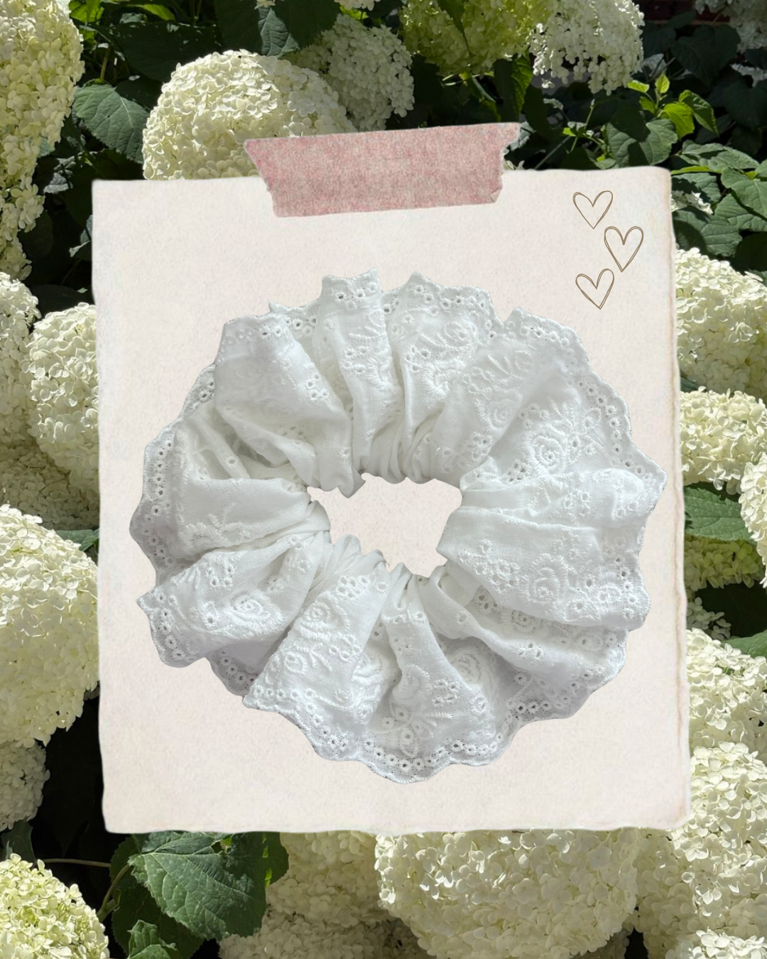 Scrunchie - Angel White