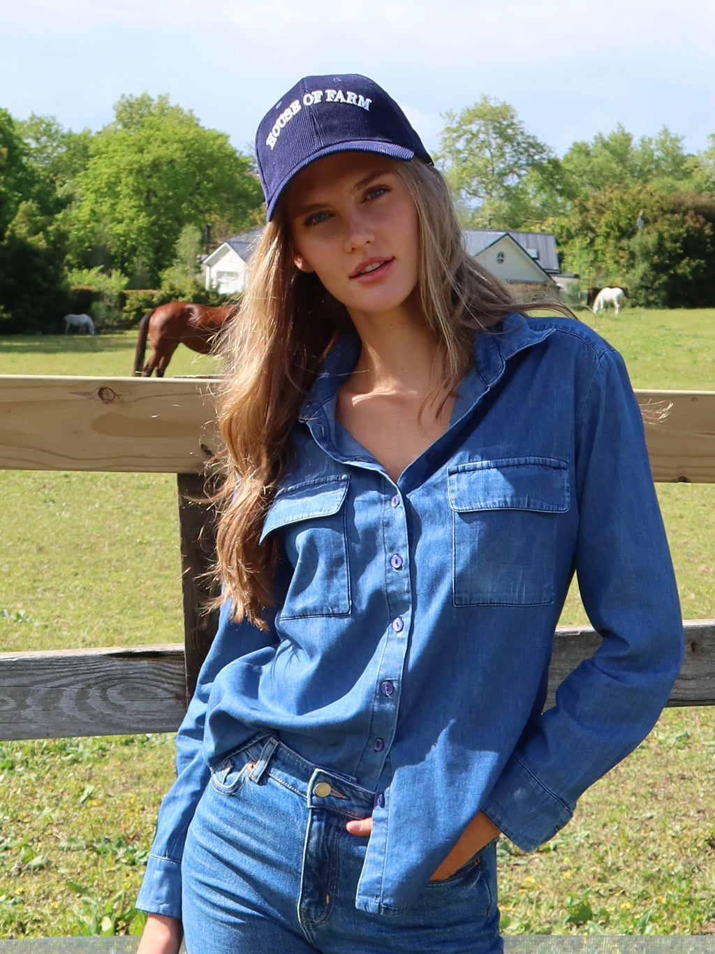 Corduroy Country Cap - Blueberry