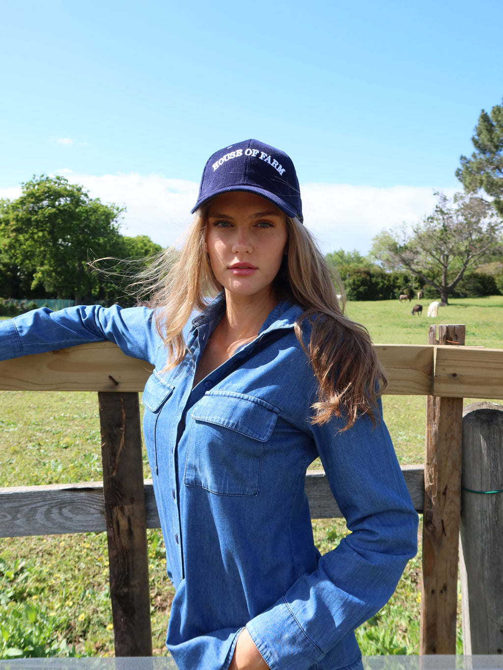 Corduroy Country Cap - Blueberry