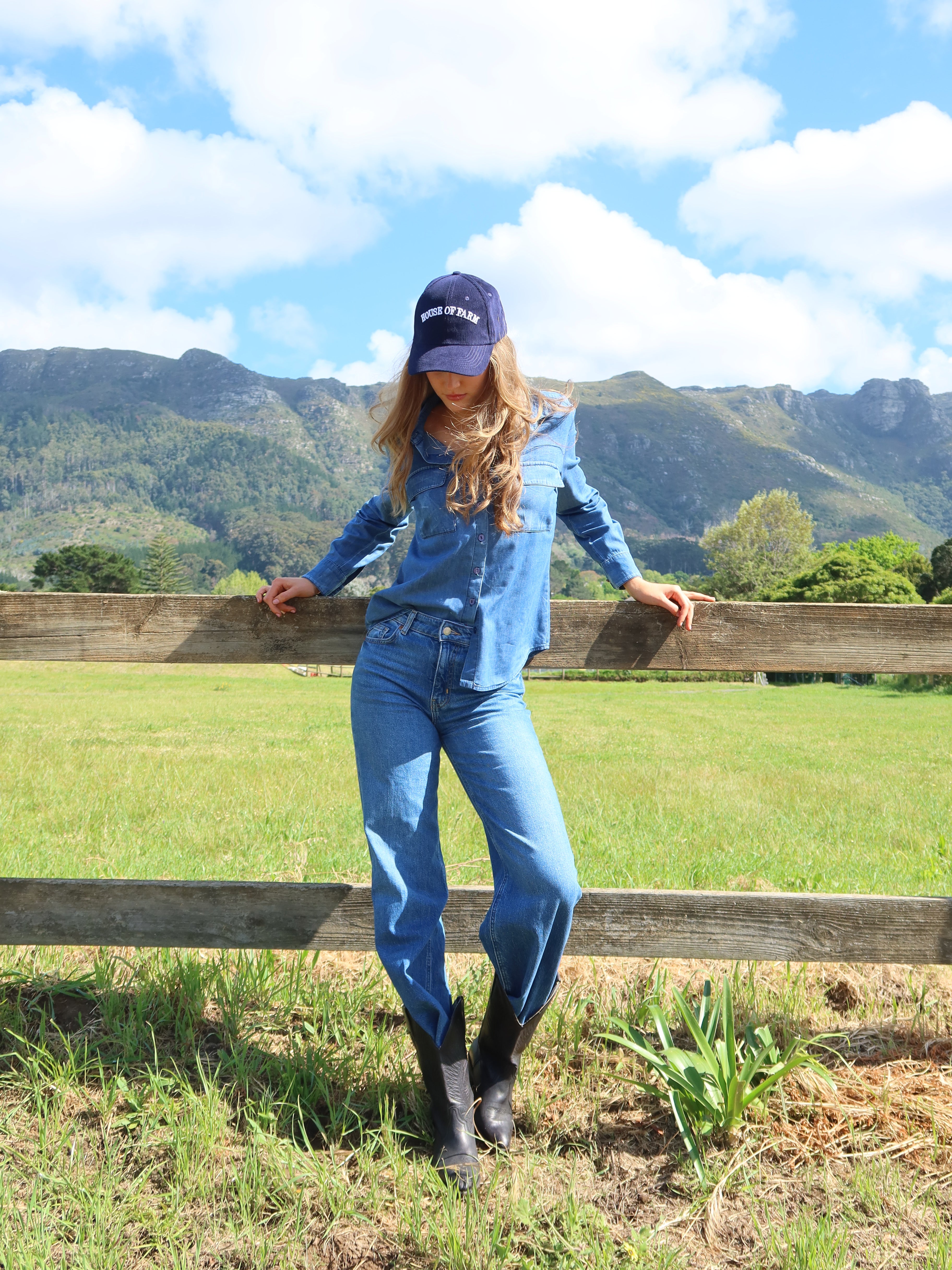 Corduroy Country Cap - Blueberry