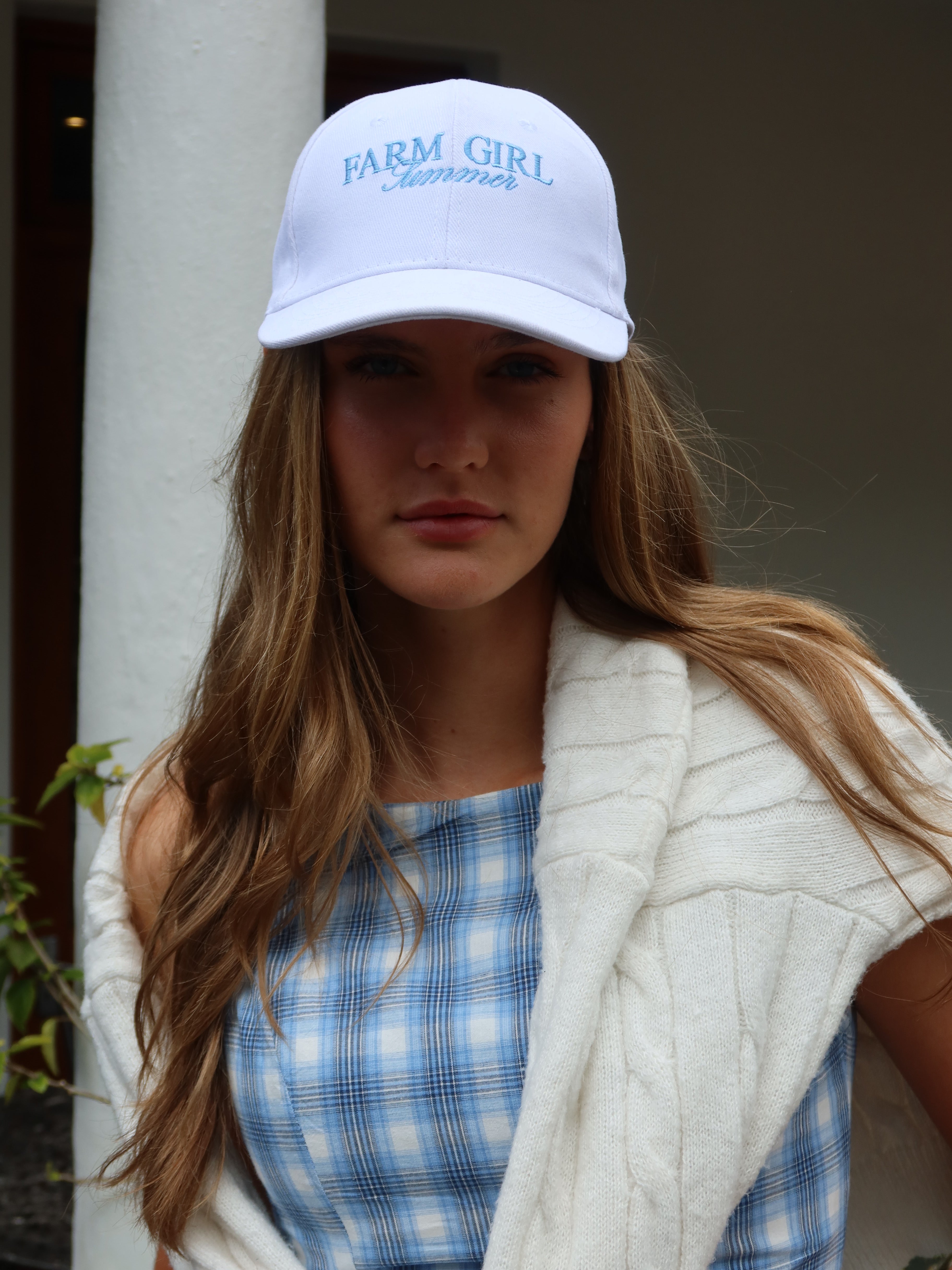 Farm Girl Summer Cap - Hydrangea Blue