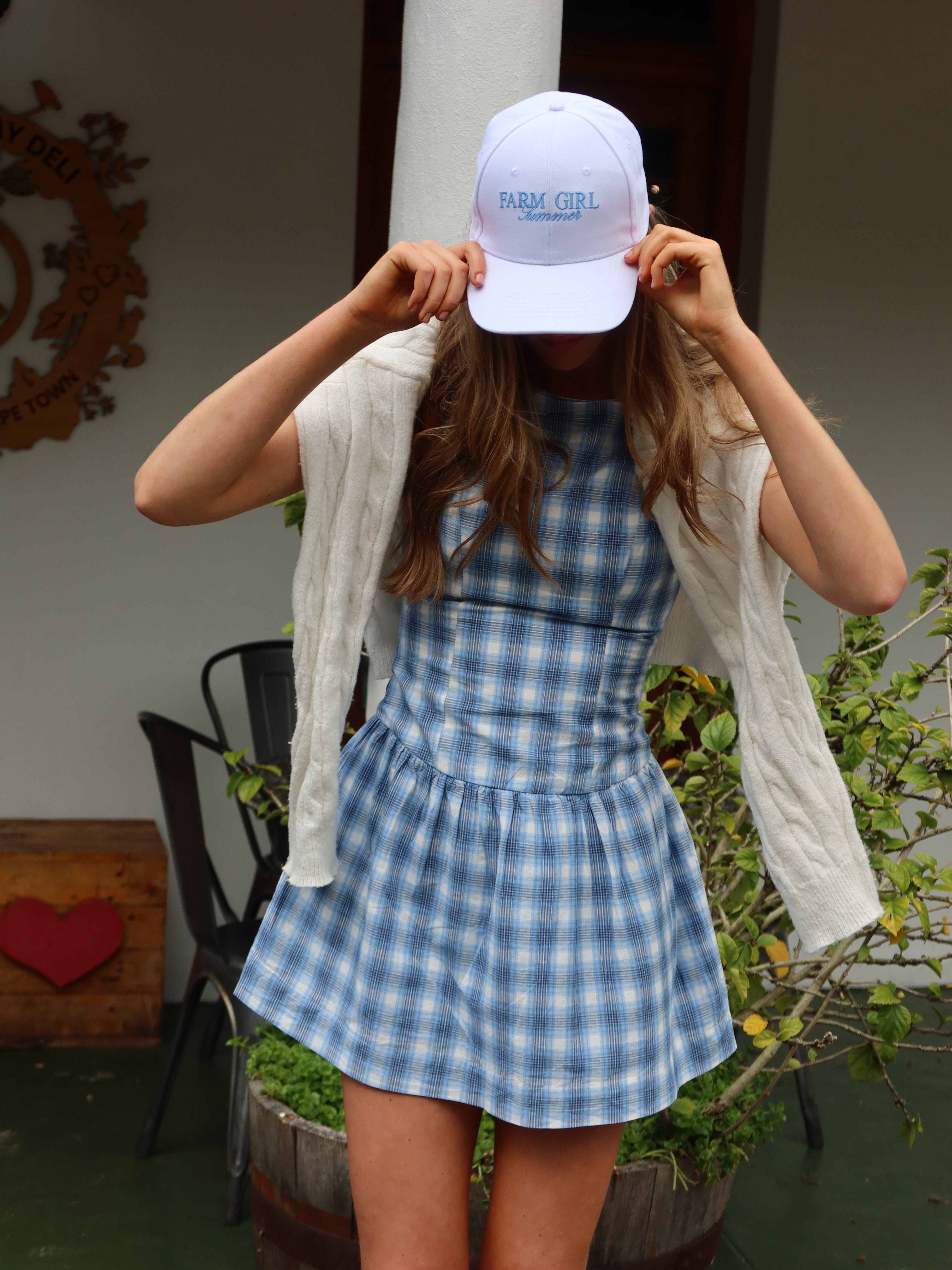 Farm Girl Summer Cap - Hydrangea Blue